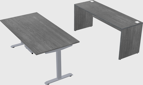 Single motor electric desk