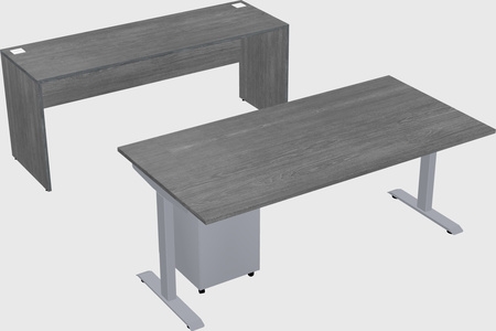 Single motor electric desk
