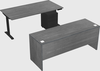 Single motor electric desk