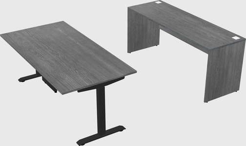 Single motor electric desk