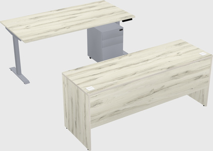 Single motor electric desk