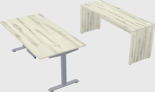 Single motor electric desk