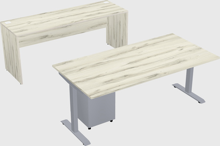 Single motor electric desk