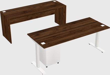 Single motor electric desk