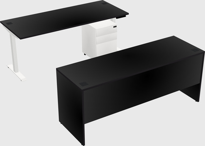 Single motor electric desk