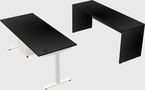 Single motor electric desk