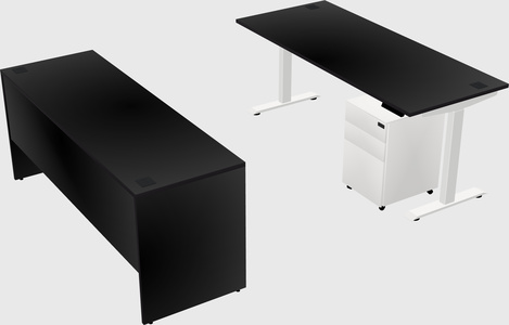 Single motor electric desk