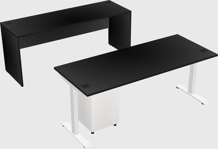 Single motor electric desk