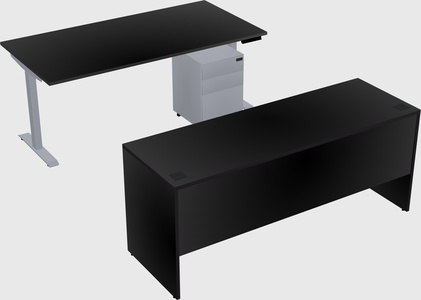 Single motor electric desk