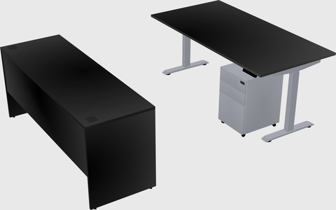 Single motor electric desk