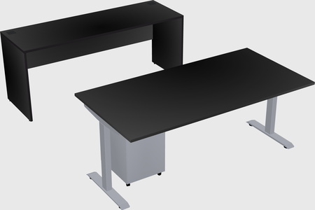 Single motor electric desk