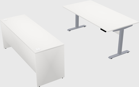 Single motor electric desk