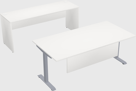 Single motor electric desk