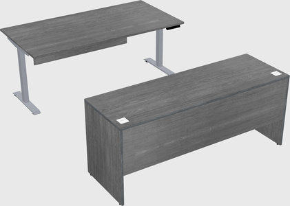 Single motor electric desk