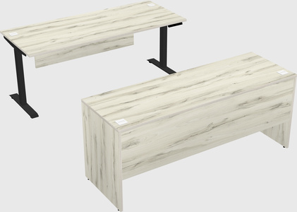 Single motor electric desk