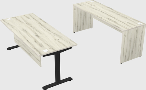 Single motor electric desk