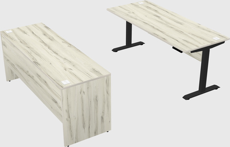 Single motor electric desk