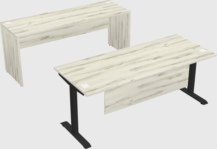 Single motor electric desk