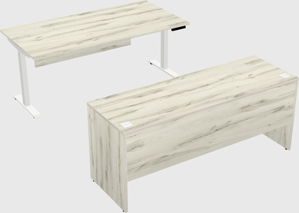 Single motor electric desk