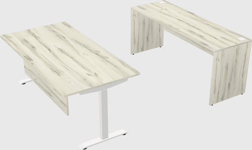 Single motor electric desk