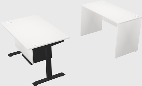 Single motor electric desk