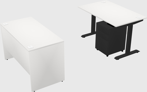 Single motor electric desk