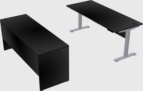 Single motor electric desk