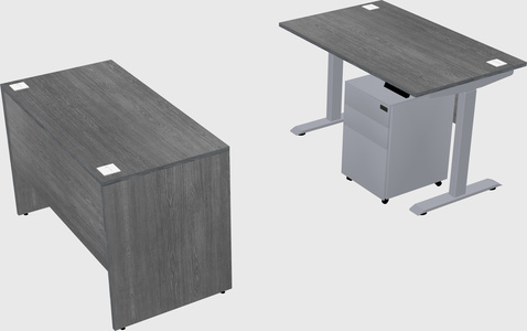 Single motor electric desk