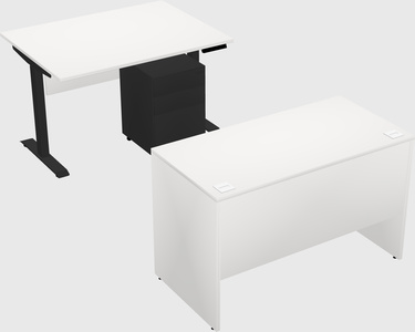 Single motor electric desk