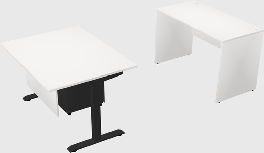 Single motor electric desk
