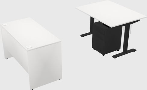 Single motor electric desk