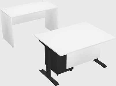 Single motor electric desk