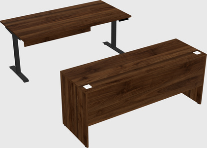 Single motor electric desk