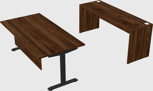Single motor electric desk