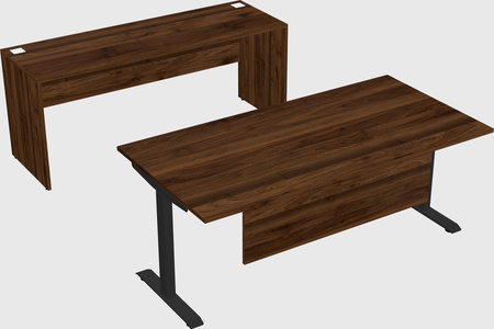 Single motor electric desk