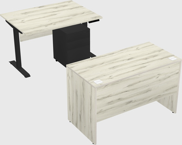 Single motor electric desk