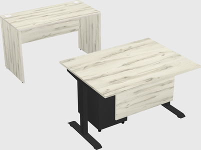 Single motor electric desk
