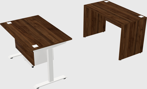 Single motor electric desk