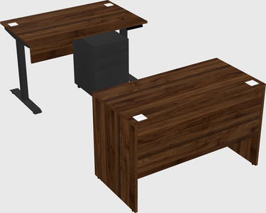 Single motor electric desk