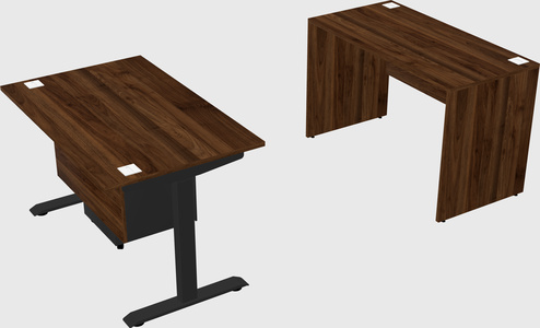 Single motor electric desk