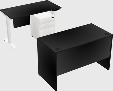 Single motor electric desk