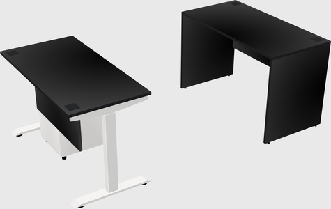 Single motor electric desk