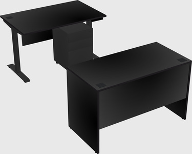 Single motor electric desk
