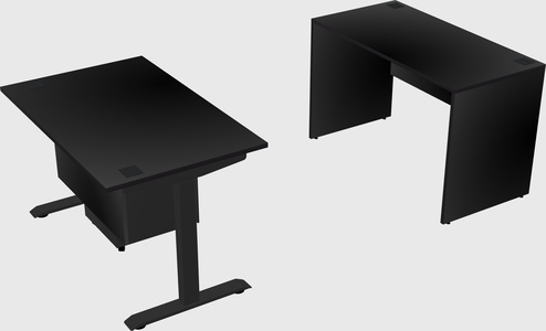 Single motor electric desk