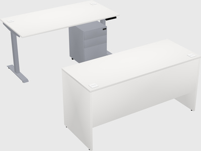 Single motor electric desk