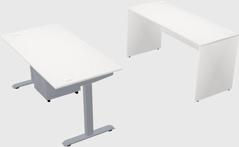 Single motor electric desk