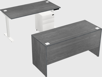 Single motor electric desk