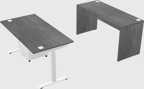 Single motor electric desk