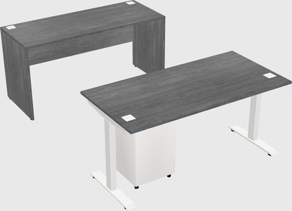 Single motor electric desk