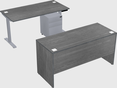 Single motor electric desk